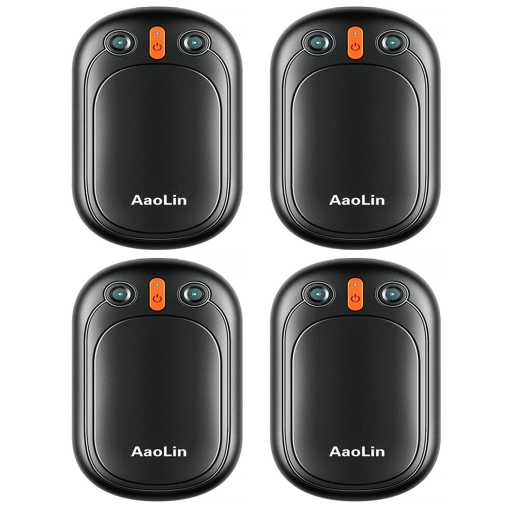 4 Pack Hand Warmers Rechargeable, 4 Pack 2000mAh Electric Hand Warmers Reusable, 12Hrs Long Heating, Portable Pocket Handwarmer Great Gift for Outdoors, Hunting, Golf, Camping