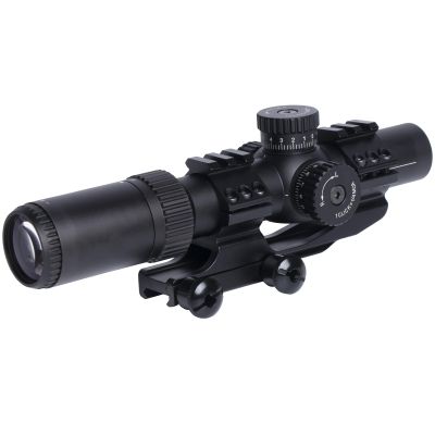 Bravary 1-6x24 SFP LPVO 1.2-6x24 LPVO Riflescope IR SFP Crosshair Mil-dot Red Green Reticle Short to Mid Range Hunting and Shooting (Black 1.2-6x24 IR)