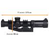 Bravary 1-6x24 SFP LPVO 1.2-6x24 LPVO Riflescope IR SFP Crosshair Mil-dot Red Green Reticle Short to Mid Range Hunting and Shooting (Black 1.2-6x24 IR) view 3