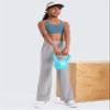 CRZ YOGA Girls Butterluxe Cross Back Sports Bra Blue Ashes Small view 4