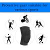 Linkidea Honeycomb Basketball Volleyball Knee Pads for Kids Youth, Football Knee Protective Sleeves, Breathable and Easy to Put On (1 Pair/Black/XS) view 4