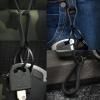 PJYTAC Black Titanium Carabiner Keychain Clip Small Key Clip Quick Release Carabiner Keychain 2PCS view 2
