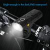 Bike Safety Light 2000mAh Rechargeable Bike Light Bike Flashlight Set Ultra Bright Bike Led Lights for Night 800 Lumens Riding Bicycle Safety Lights,Waterproof (A - Bike Headlight and Tail Light Set) view 2
