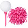 Jenaai 200 Pcs Golf Tees Bamboo Golf Tees Professional Golf Tees Bulk for Women Golf Club Accessories(2-1/8 Inch,Pink) view 1