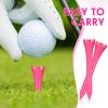 Jenaai 200 Pcs Golf Tees Bamboo Golf Tees Professional Golf Tees Bulk for Women Golf Club Accessories(2-1/8 Inch,Pink) view 4