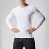 DGKaxiyaHM Men's Workout Stretchy Quick Dry T-Shirts Slim Running Long Sleeves Top Breathable Soft Golf Outdoor Shirt (White,X-Large) view 2