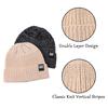 JANGANNSA Simple Knitted Baby Beanie Hip-Hop Boys Winter Hat Toddler Kids Bonnet for Girl 0-5Y (Black+Khaki, M) view 4