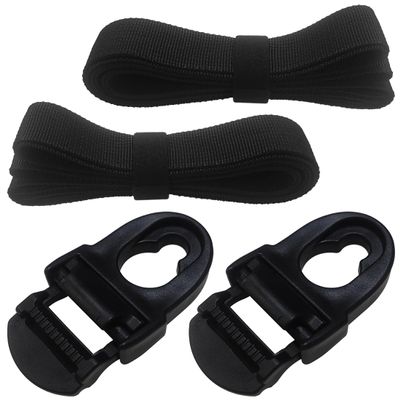 2 PCS Kayak Seat Clips Replacement & 2 PCS Kayak Seat Strap, Kayak Replacement Seat Hooks, Kayak seat Latches, Kayak Seat Repair Kit, Kayak Seat Clip Parts for Lifetime Emotional Kayak Accessories