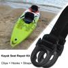 2 PCS Kayak Seat Clips Replacement & 2 PCS Kayak Seat Strap, Kayak Replacement Seat Hooks, Kayak seat Latches, Kayak Seat Repair Kit, Kayak Seat Clip Parts for Lifetime Emotional Kayak Accessories view 3