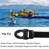 2 PCS Kayak Seat Clips Replacement & 2 PCS Kayak Seat Strap, Kayak Replacement Seat Hooks, Kayak seat Latches, Kayak Seat Repair Kit, Kayak Seat Clip Parts for Lifetime Emotional Kayak Accessories view 4