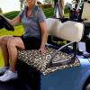 FUIALDOLG Leopard Print Golf Cart Seat Cover,50 X 30.9 Inches Resistant Golf Cart Seat Towel Blanket,Soft and Durable,Club Car,and More 2-Seater Golf Carts view 3