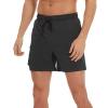 Men's Swim Shorts Beach Shorts with Zip Pockets and Mesh Sports Casual Men's Summer Plus Tooling Shorts (Black, XL) view 2