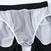 Men's Swim Shorts Beach Shorts with Zip Pockets and Mesh Sports Casual Men's Summer Plus Tooling Shorts (Black, XL) view 4