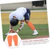 BESPORTBLE 2sets Outdoor Soccer Shin Guards Protective Shin Pads and Compression Sleeves Orange Non- Design for Football Training and Play view 3