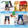 Ozaiic Merino Wool Ski Socks Kids 2 Pairs, Winter Warm Knee High Snowboarding Thermal Skating Socks for Boys Girls Toddlers view 4