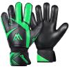 Malker Goalkeeper Gloves Soccer Goalie Gloves with Strong Grips Palms Anti-Slip Latex Breathable Football Gloves for Kids Youth Adult Greeen Size 6 view 1