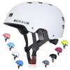 Bike Skateboard Helmet for Ages 5-8-14-16 Kids Youth Adults, Adjustable Multi-Sport Helmet for Scooter Bicycle Roller Skate Inline Skating Rollerblading Hoverboard Longboard, 3 Sizes