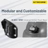 Nitecore HLB30+HMB1 Headlamp Bracket + Helmet Mount Base Set Fit for NU31 NU33 Headlamp + Universal Helmet view 3