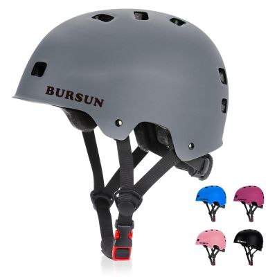 Bike Skateboard Helmet for Ages 5-8-14-16 Kids Youth Adults, Adjustable Multi-Sport Helmet for Scooter Bicycle Roller Skate Inline Skating Rollerblading Hoverboard Longboard, 3 Sizes