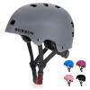 Bike Skateboard Helmet for Ages 5-8-14-16 Kids Youth Adults, Adjustable Multi-Sport Helmet for Scooter Bicycle Roller Skate Inline Skating Rollerblading Hoverboard Longboard, 3 Sizes view 1