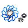 WAAZVXS WEIWEIBEIER 1PC 11T Bike Bearings Wheel Rear Derailleur Pulleys Ceramic Balls Bicycle Pulley Wheel Parts Accessories (Color : Blue) view 3