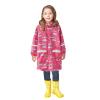 Children Raincoats for Kids Boys Girls Rain Jacket Lightweight Rain Ponchos Water Proof Cover (Hot Pink, 6-7 Years) view 1