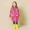 Children Raincoats for Kids Boys Girls Rain Jacket Lightweight Rain Ponchos Water Proof Cover (Hot Pink, 6-7 Years) view 2
