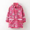 Children Raincoats for Kids Boys Girls Rain Jacket Lightweight Rain Ponchos Water Proof Cover (Hot Pink, 6-7 Years) view 4