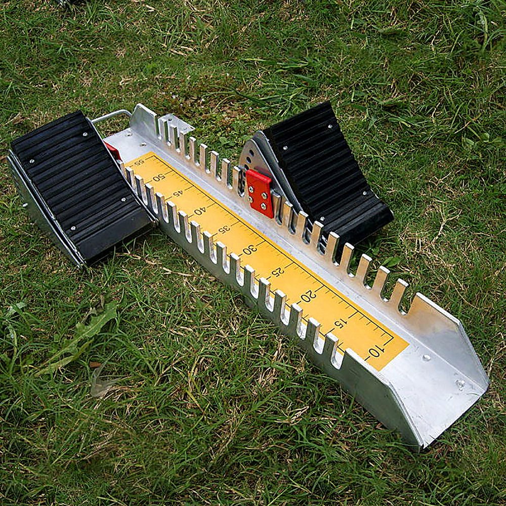 Multi-Function Starting Block, Athletics Track Starting Block, 6 Angle Adjustable Sprinter Track, with Standard Card Ruler, Strong Grip, for Plastic Runway Cinder Track