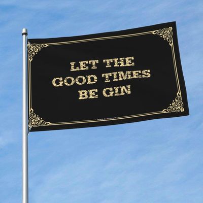 Bar Decor For Home Let The Good Times Be Gin Flag Flags For Your Room Cool Poster Flags (Color : Colour, Size : 152X244CM)