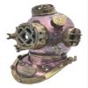 18" Vintage Handmade Marine Divers Diving Helmet Miniature | Copper Antique | view 1