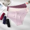 Aijolen Seamless Underwear for Women No Show Bikini Panties Lace Cheeky Hipster 6 Pack S-XL view 2