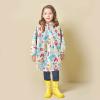 Children Raincoats for Kids Boys Girls Rain Jacket Lightweight Rain Ponchos Water Proof Cover (White, 10-11 Years) view 2