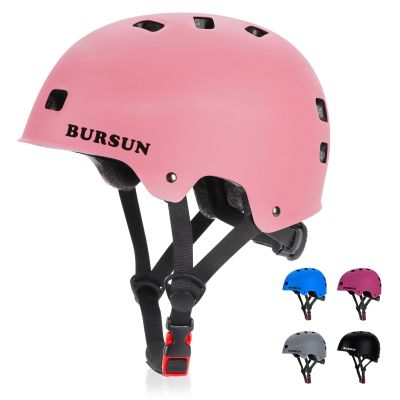 Bike Skateboard Helmet for Ages 5-8-14-16 Kids Youth Adults, Adjustable Multi-Sport Helmet for Scooter Bicycle Roller Skate Inline Skating Rollerblading Hoverboard Longboard, 3 Sizes