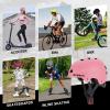 Bike Skateboard Helmet for Ages 5-8-14-16 Kids Youth Adults, Adjustable Multi-Sport Helmet for Scooter Bicycle Roller Skate Inline Skating Rollerblading Hoverboard Longboard, 3 Sizes view 2