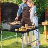 jkwokback 3ft x 2ft Grill Table Portable Camping Table, Waterproof Black Folding Table with Adjustable Height Camping Table,Folding Camp Table for BBQ,Camping, Outdoor Sports, Beaches and Picnics view 2