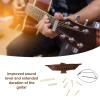 Acoustic Guitar Bridge, 10PCS 6 String Acoustic Guitar Bridge Rosewood Set Musical Instrument Accessory with Saddle Nut Pin Pickup for Acoustic Guitar view 3