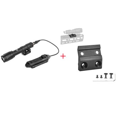 rdzzwxw M600C Weapon Light with Dual Pressure Switch + Aluminum Offset Light Mount for M300 M600 Series Tactical Flashlight Scout Weapon Light