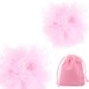 LJJCSFF 2pcs Silicone Pasties Nipple Cover Adhesive Breast Petal Bra Chest Sticker Patche Reusable Nipple Feather Pastie Rave For Women Pink view 1