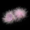 LJJCSFF 2pcs Silicone Pasties Nipple Cover Adhesive Breast Petal Bra Chest Sticker Patche Reusable Nipple Feather Pastie Rave For Women Pink view 2