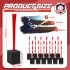 Shappy 12 Pieces Baseball Base Plugs with Tassel Heavy Duty Anchor Plugs for Baseball Field and Softball Accessories(Red) view 4