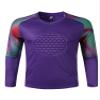 TiaoBug Kids Boys Gladiator Goalkeeper Jersey Padded Goalie Shirt Soccer Jersey Sports Team Training Uniforms Purple D 11-12 Years view 2
