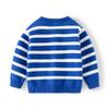 Baby Boys Girls Cardigan Toddler Sweaters Cotton Knit Long Sleeve Coat Fall Tops, Klein blue/6-7y view 2