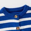 Baby Boys Girls Cardigan Toddler Sweaters Cotton Knit Long Sleeve Coat Fall Tops, Klein blue/6-7y view 3