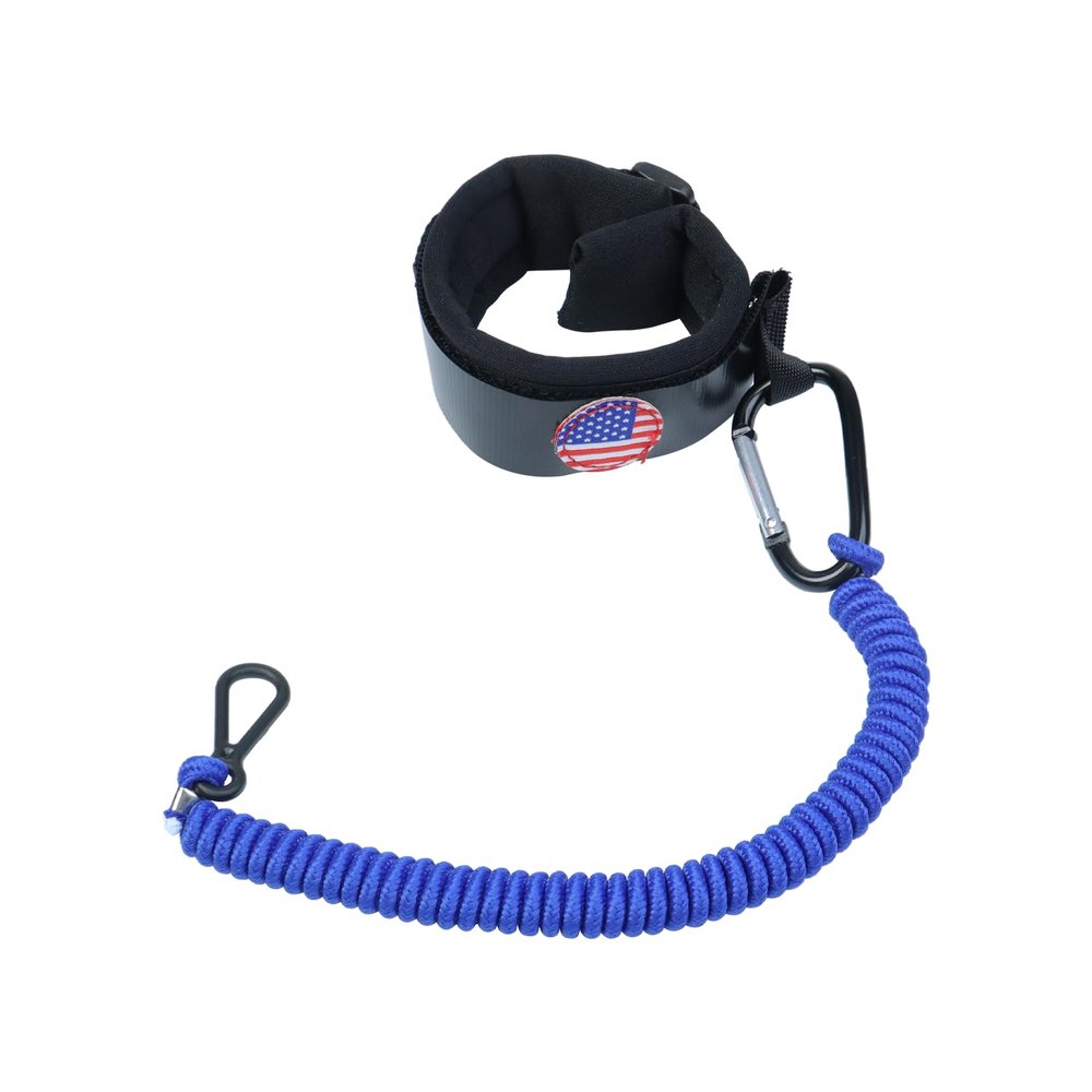 Boat Kill Switch Lanyards Wrist Strap Jet Ski Key Cord Lanyard Fit for Mercruiser Marine Outboard Engine Tether Replace(Black&Blue)