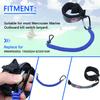 Boat Kill Switch Lanyards Wrist Strap Jet Ski Key Cord Lanyard Fit for Mercruiser Marine Outboard Engine Tether Replace(Black&Blue) view 2