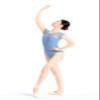 YYKSYDPT Women's Ballet Leotard Mesh Hollow Out V-Neck Back Dance Bodysuit (XXL, Blue) view 2