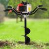 Auger for Earth Drilling Tree transplanting with Small Screw Auger Earth Auger 63cc Post Hole Digger Earth Auger 200mm Drills 8" Fence Borer Spring 3HP Post Hole Digger Earth Planting view 1
