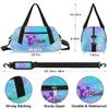 Custom Kids Duffel Overnight Bag Personalized Dance Bag Travel Duffel Bag for Girls Boys Customized Kids Gifts- Cute Cheerleader Purple view 3