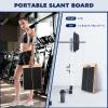 Portable Wooden Slant Board for Calf Stretching Squats Calf Stretcher Pilates Physical Therapy Equipment Adjustable Incline Board for Knees Ankle Heel Feet Leg view 2